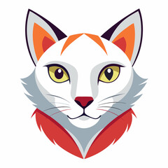 Best cat  Head, color,  Vector,  illustration, 
