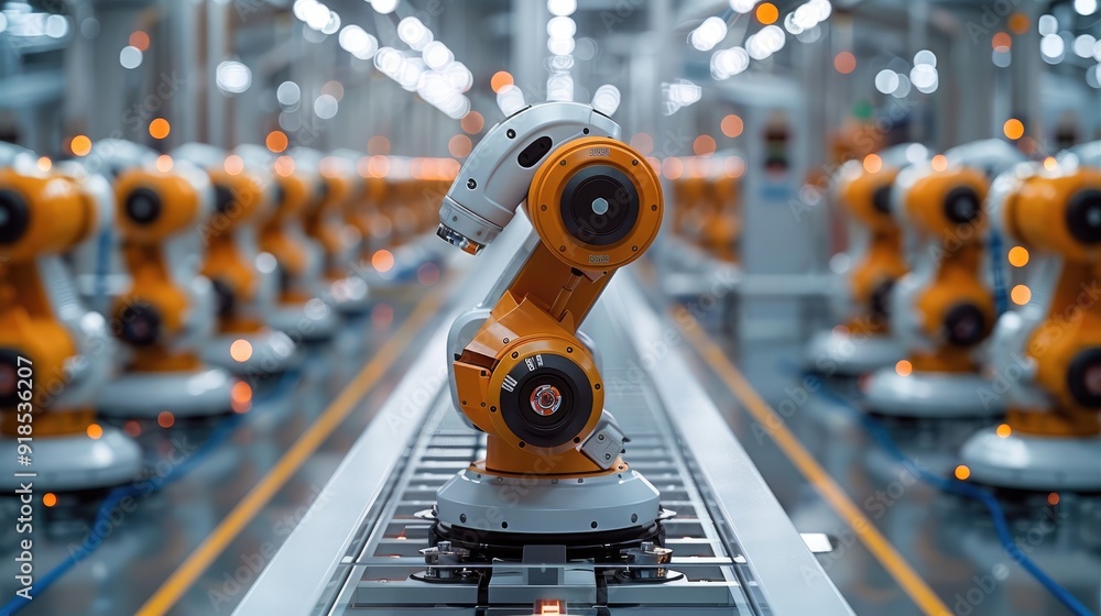 Leinwandbilder Intelligent manufacturing with advanced automation technology. Generative AI.