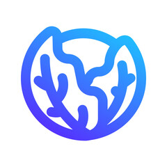 cabbage gradient icon