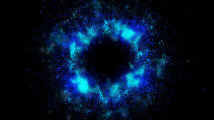 Ca bright magical flash resembles multi-colored and fiery fireworks
olorful fireworks flash in the dark sky