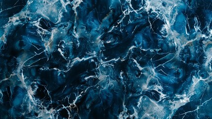 Obraz premium Abstract blue marble texture background with swirling veins and patterns. This image symbolizes nature, beauty, elegance, luxury, and design.