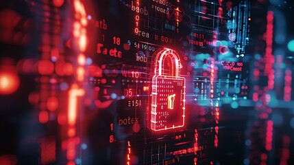 A secure login interface with layers of encryption ensuring data integrity and protection against cyber threats