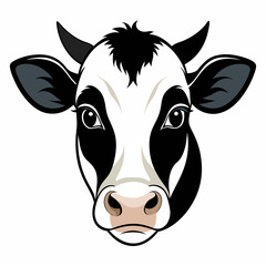 Best  Cow  Head   Silhouette, vector, illustration.
