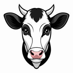 Best  Cow  Head   Silhouette, vector, illustration.
