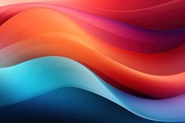 Abstract background with colorful, wavy shapes.