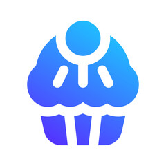 cupcake gradient fill icon