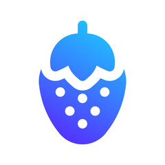 strawberry gradient fill icon