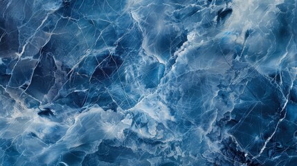 Fototapeta premium This abstract blue marble texture background symbolizes elegance, sophistication, luxury, natural beauty, and coolness.