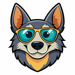 Best Dog Head color,  vector,  illustration