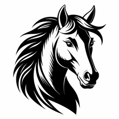 Best Horse Head color,  vector,  illustration