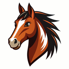 Best Horse Head color,  vector,  illustration
