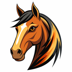 Best Horse Head color,  vector,  illustration