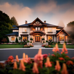 Obraz premium House architecture outdoors building