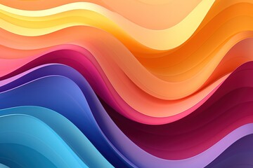 Abstract colorful wavy background design.