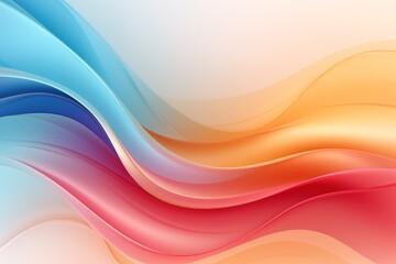 Fototapeta premium Abstract colorful wavy background design.