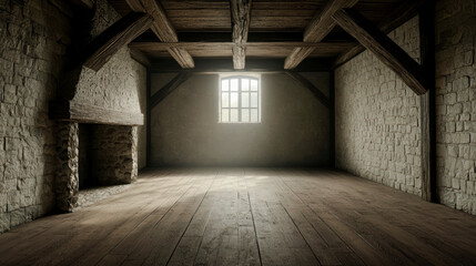 Spacious and Empty Room Studio Space The Minimalist Design and Abundant Natural Light Create a Versatile Setting