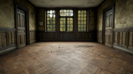 Obraz premium Spacious and Empty Room Studio Space The Minimalist Design and Abundant Natural Light Create a Versatile Setting