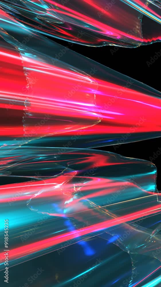 Poster abstract red background video animation