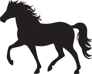Silhouette of a horse vector