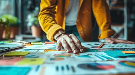 Obraz premium Successful Business Owners Planning Strategies for Growth and Success
