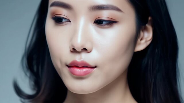 A skilled artist demonstrates step-by-step makeup application focused on achieving a fresh, natural appearance.