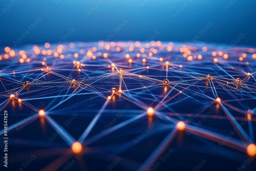 Poster a conceptual visualization showcases a vast network of interconnected minds, illustrated by glowing 