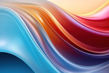 Fototapeta premium Abstract background with flowing colorful lines.