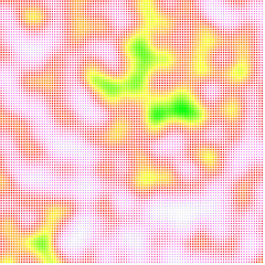 array of color rectangles with perlin noise