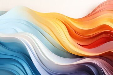 Abstract background with flowing colorful waves.