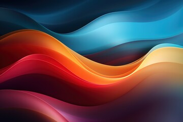 Abstract background with flowing colorful waves.