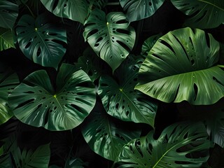 Obraz premium green leaves background