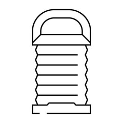 elegance lamp line icon vector. elegance lamp sign. isolated contour symbol black illustration