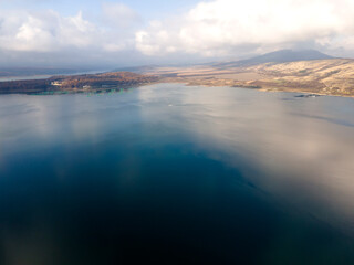 Aerial view of Ogosta Reservoir,  Bulgaria