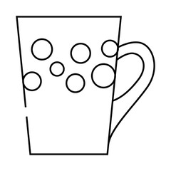 cup for beverage line icon vector. cup for beverage sign. isolated contour symbol black illustration