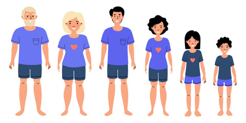 A collection of character design elements featuring a walking elderly man with various expressions