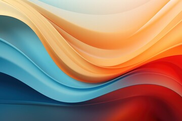 Obraz premium Abstract background with flowing colors in blue, yellow, and red.