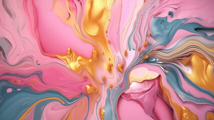 Abstract liquid ink painting background