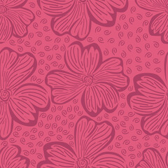 Abstract seamless allover floral chintz pattern design for Textile prints, wallpapers and other decorative projects