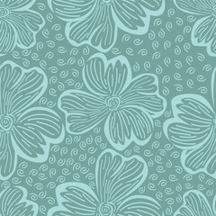 Abstract seamless allover floral chintz pattern design for Textile prints, wallpapers and other decorative projects