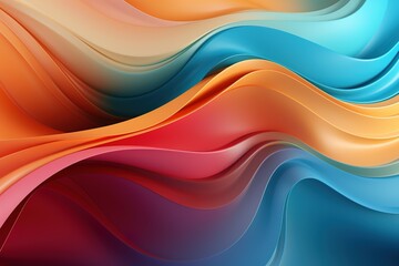 Abstract colorful wavy background with dynamic fluid shapes.