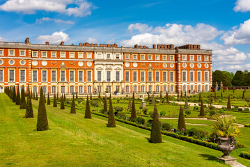 Hampton Court palace and gardens, London, UK