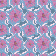 Abstract seamless allover floral chintz pattern design for Textile prints, wallpapers and other decorative projects