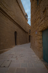 narrow street in the town