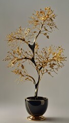 Obraz premium Elegant Floral Symphony in a Luxurious Vase