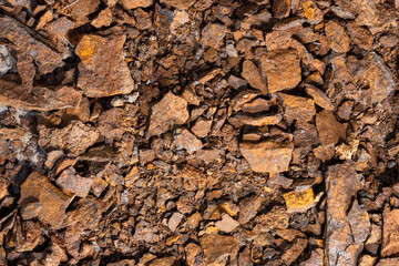 Background of rusty metal remnants