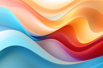 Abstract colorful wavy background with gradient.