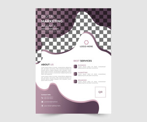 Business corporate flyer design. modern flyer template. Business flyer form template.  professional flyer design.