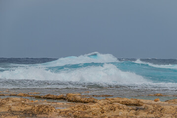 waves on the beach
