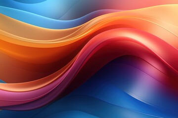 Abstract colorful wavy background with gradients.