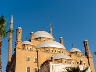 Exterior view of Ottoman Grand Mosque of Muhammad Ali Pasha or Alabaster Saladin Citadel Mosque El...